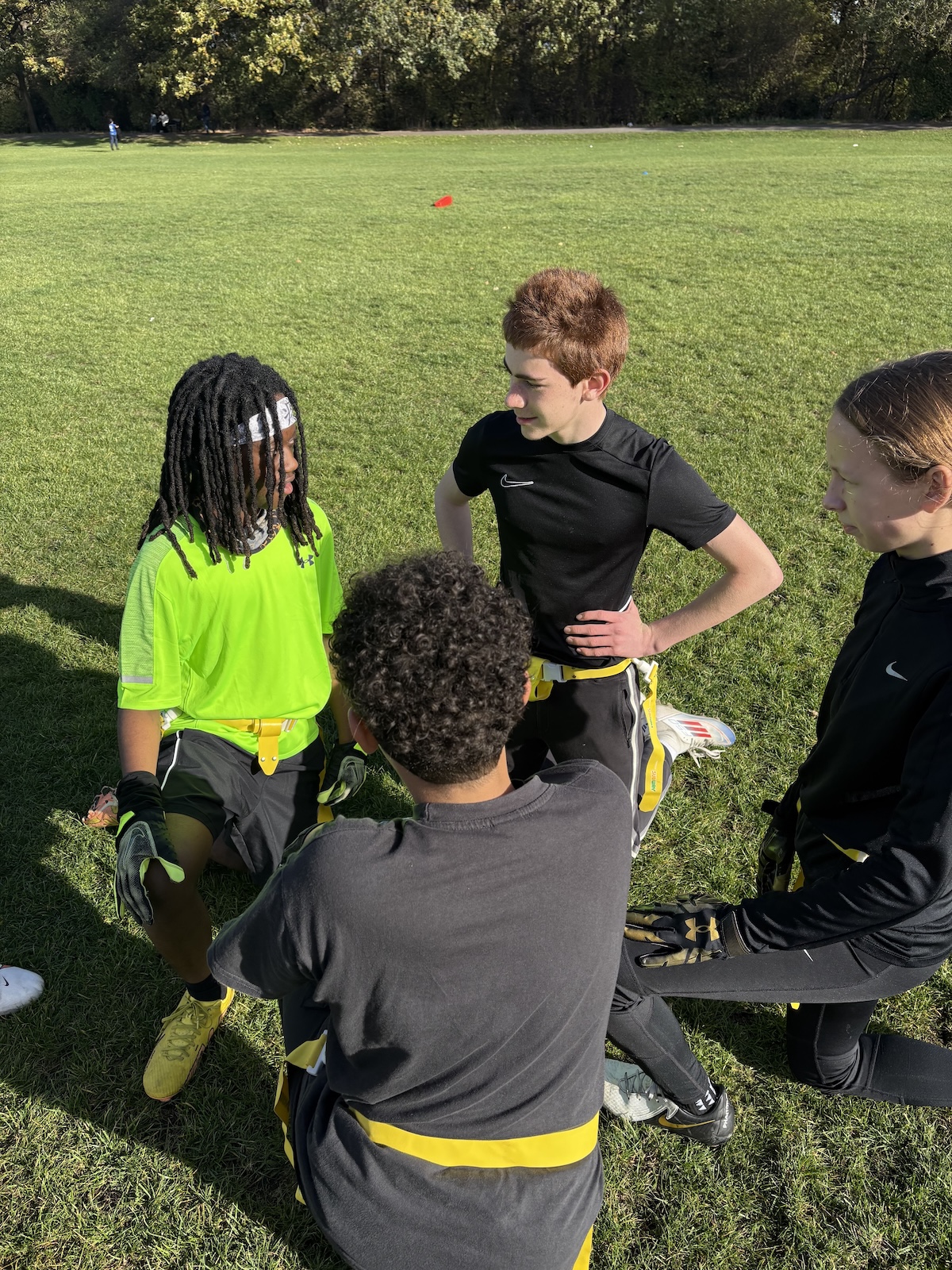 Group moment from Flag Frenzy Football Camp